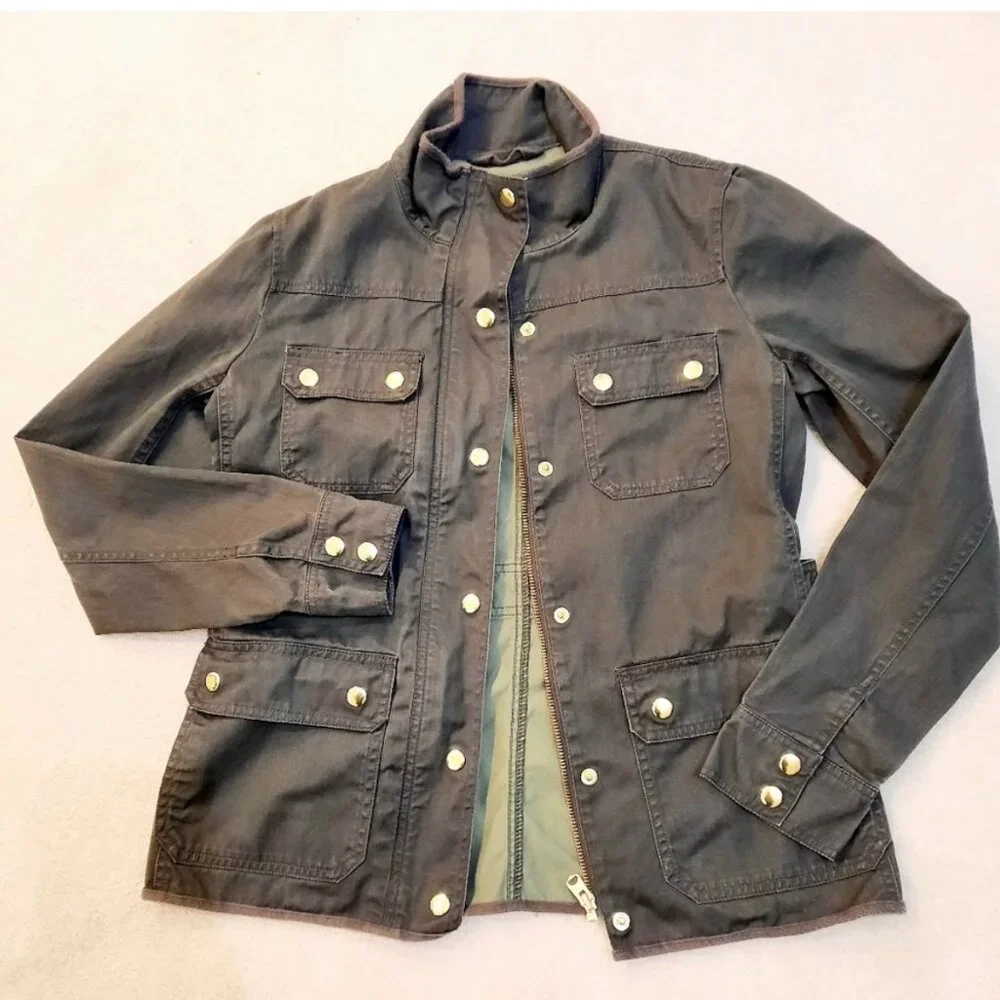 J. Crew Dark Green Field Jacket Size XS
